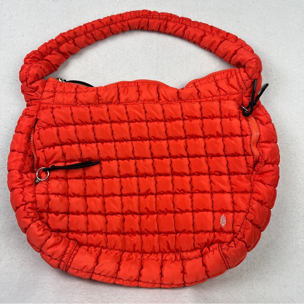 Free People FP Movement Quilted Carryall Bag Orange